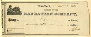 Aaron Burr signed check  - SOLD